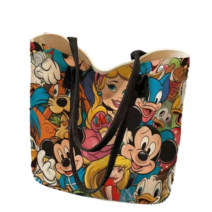NEW: Colorful DISNEY Character Tote Bag